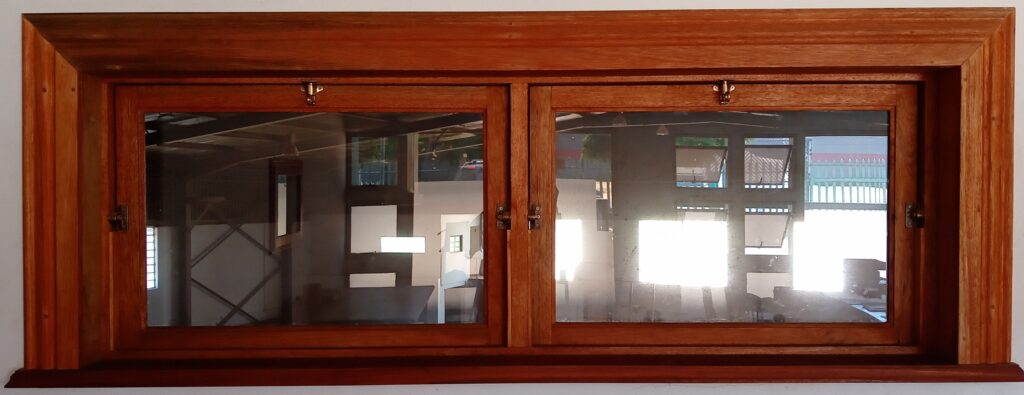Pivot Window with Architrave & Window Sill