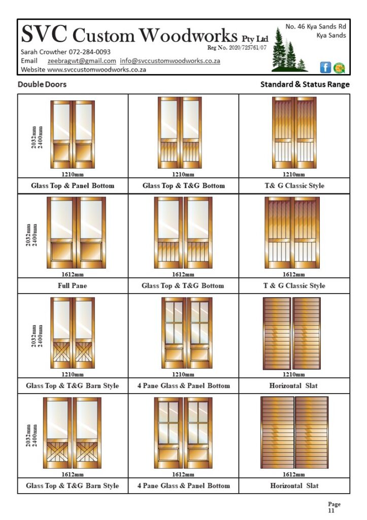 Wooden Double Doors