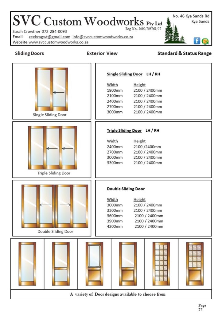 Timber Sliding Door Units