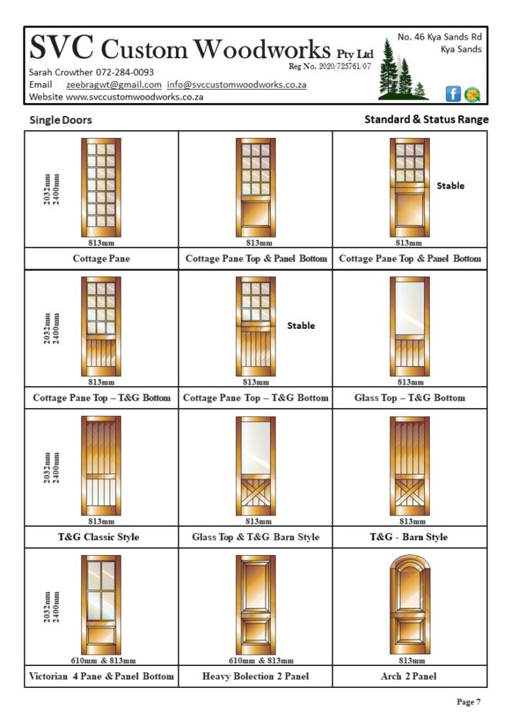 Wooden SIngle Doors